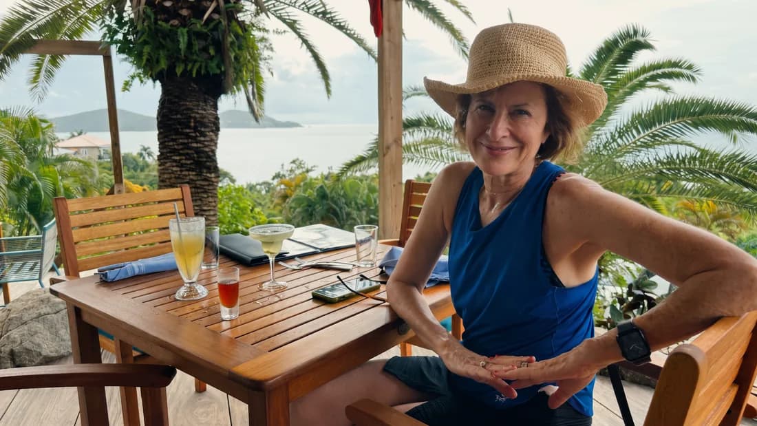 Patti Tauber preparing for a client meeting